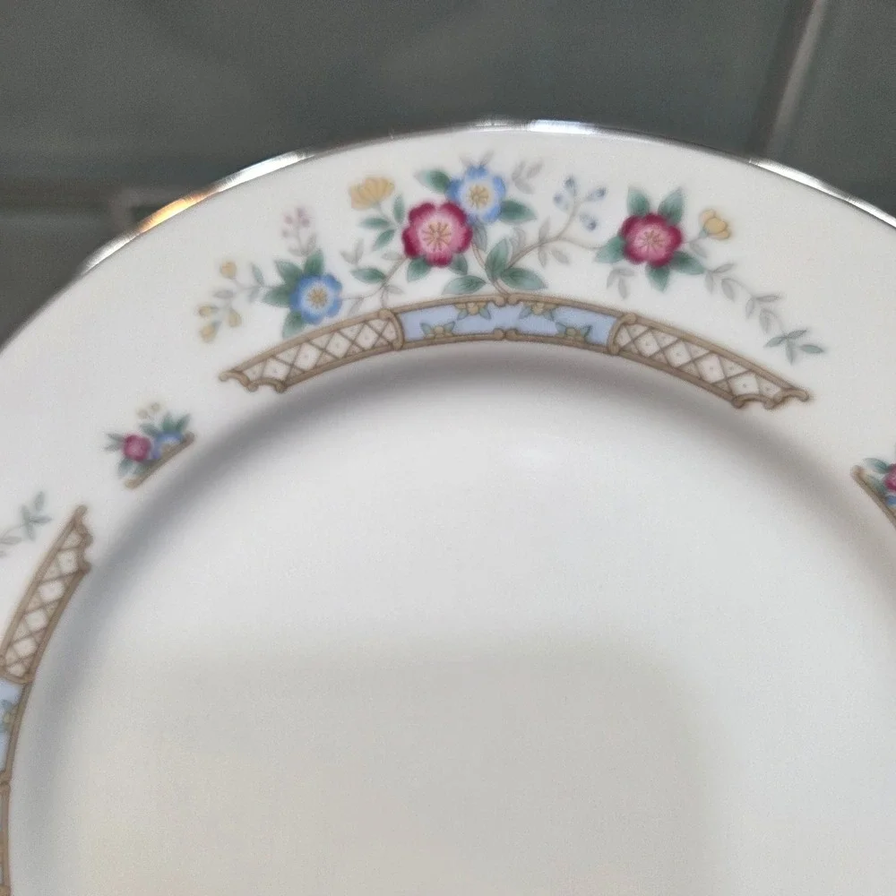 IMOCO Fine China Stratford No 1188 Bread Butter Plate Floral Lattice Japan 6.25